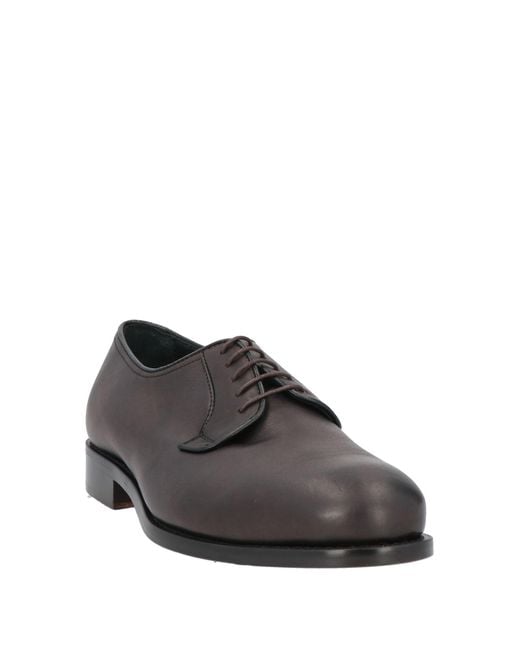 RICHARD OWE'N Gray Lace-Up Shoes Soft Leather for men