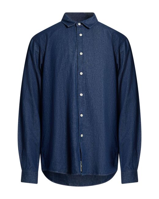 Kestin Blue Denim Shirt Cotton for men