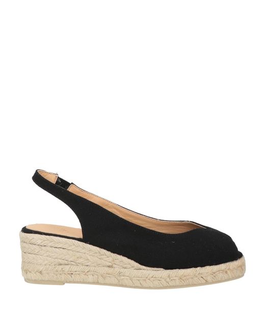 Castaner Black Espadrilles Textile Fibers