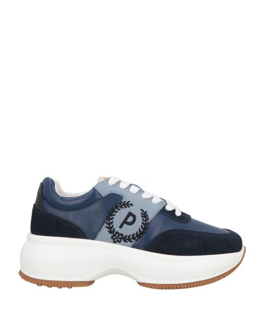 Pollini Blue Sneakers Leather