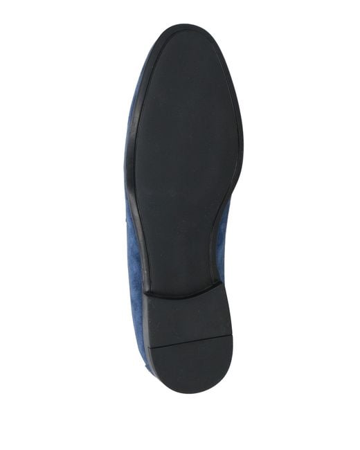 Doucal's Blue Loafers Leather for men