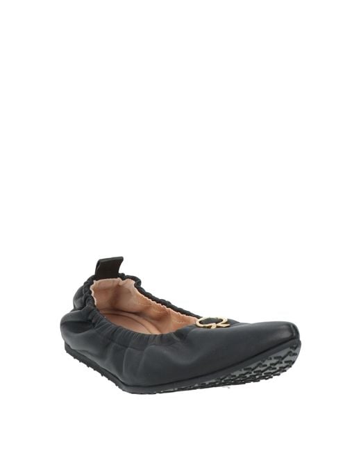 Gianvito Rossi Black Ballet Flats