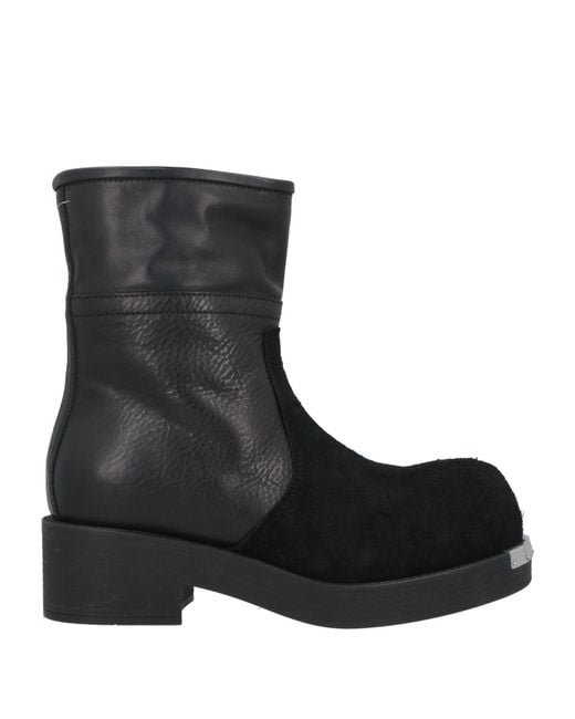 MM6 by Maison Margiela Black Leather Boots