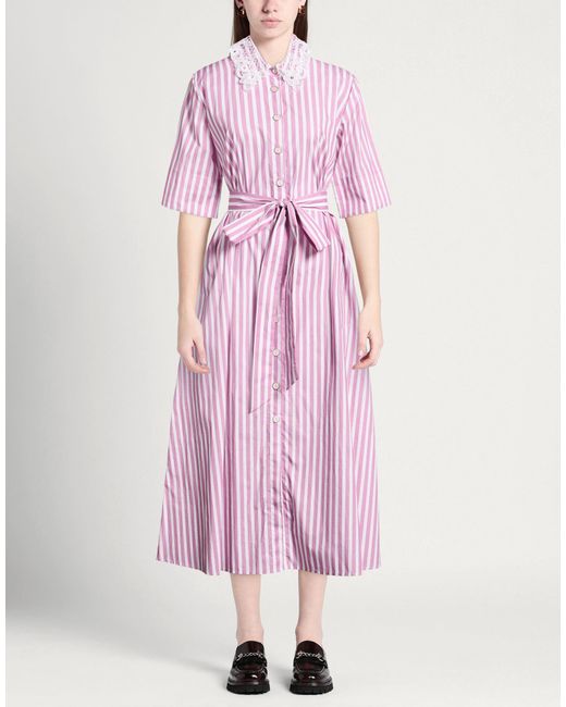 evi grintela cotton poplin maxi shirt dress Evi Grintela Thea Cotton-Poplin Maxi Shirt Dress Xs - Purple