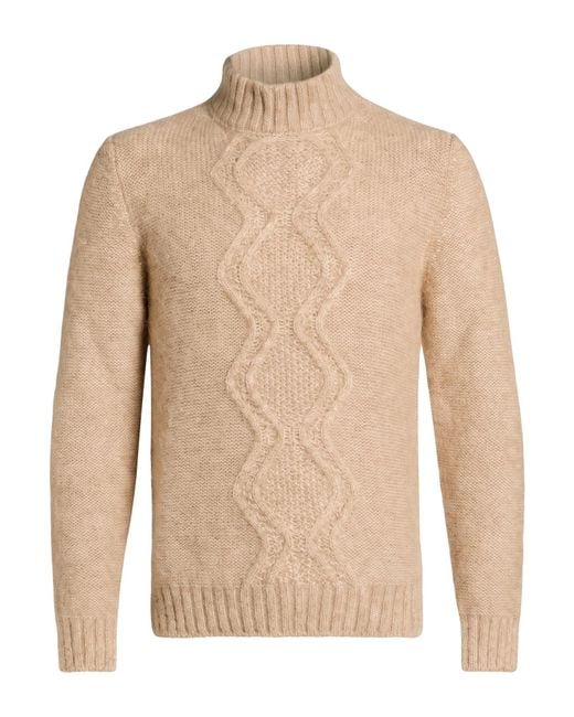 Messagerie Natural Turtleneck Alpaca Wool, Polyester for men