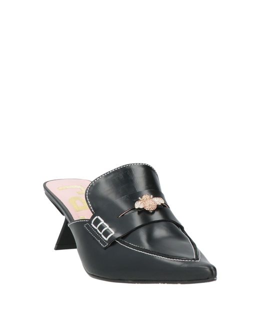 Ras Black Mules & Clogs