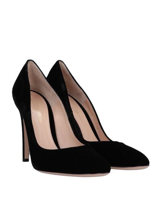 Gianvito Rossi Black Pumps Textile Fibers