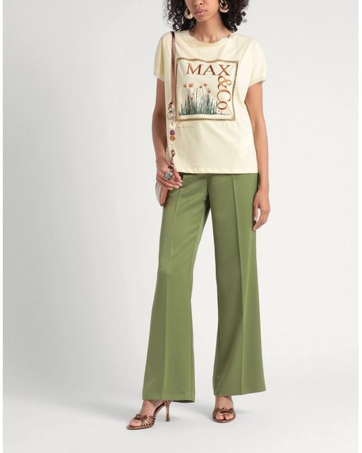 MAX Co. with FATMA MOSTAFA Dreamtee Light T Shirt Cotton in Natural Lyst UK