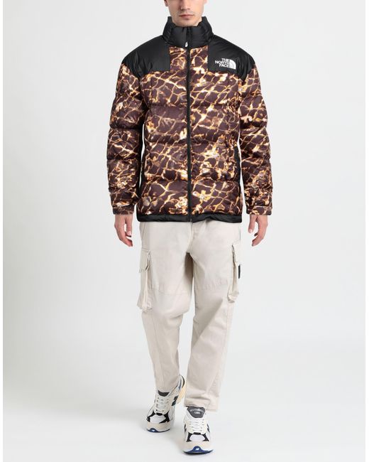 The North Face Brown Puffer Polyester for men
