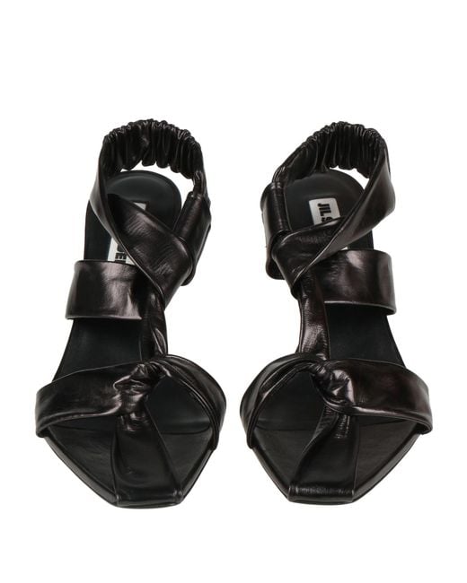 Jil Sander Black Sandals