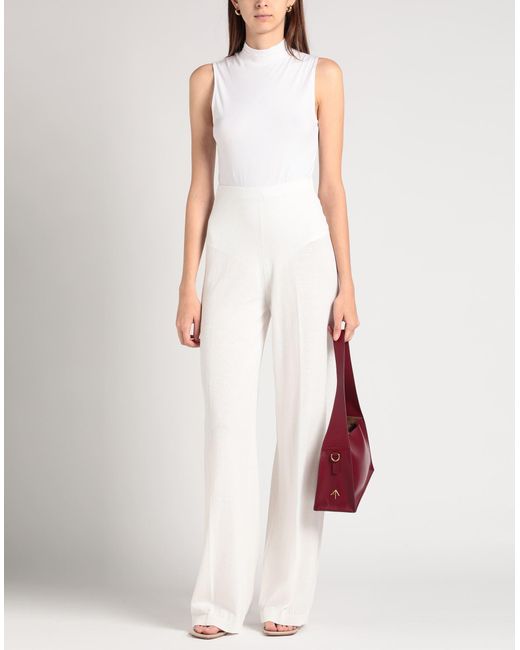 Semicouture White Trouser