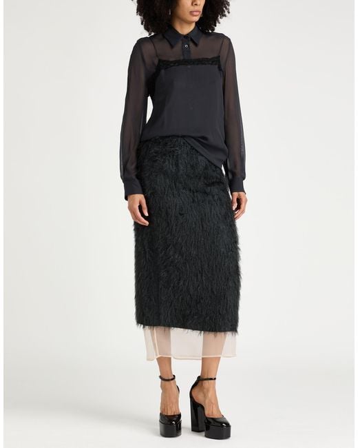 Semicouture Black Top Acetate, Silk