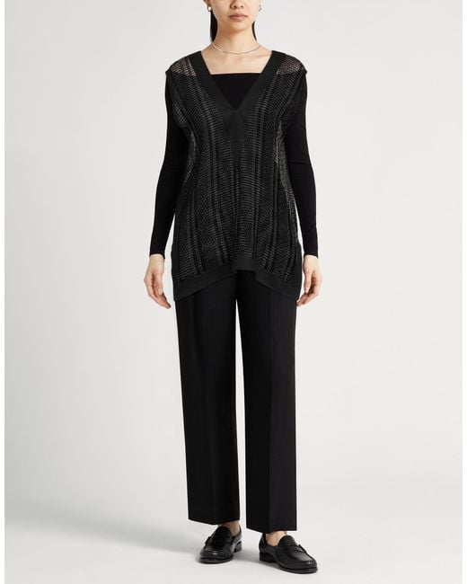 Kiton Black Top Linen