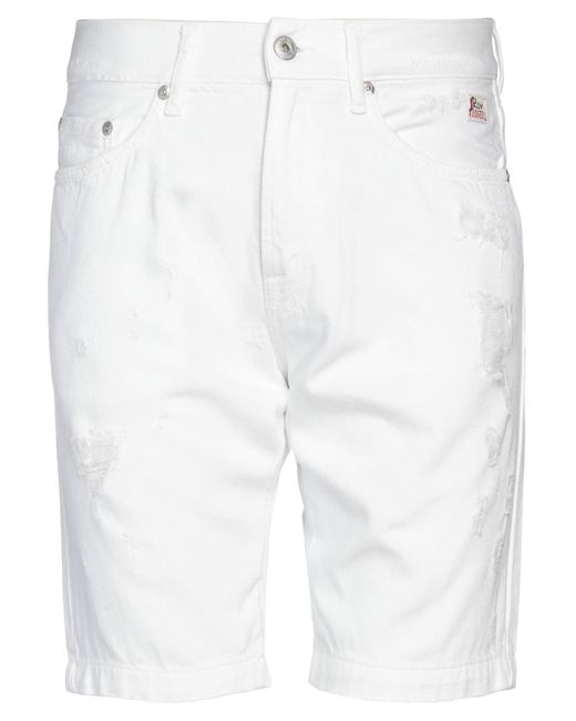 Roy Rogers White Denim Shorts for men
