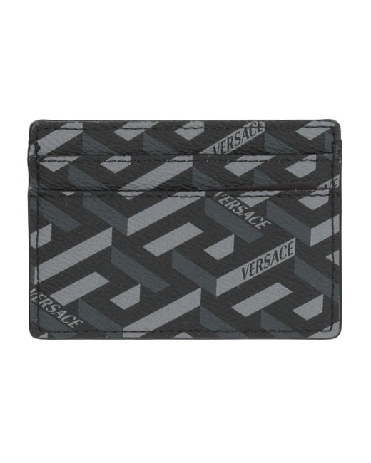 Versace Gray Cardholder Leather for men