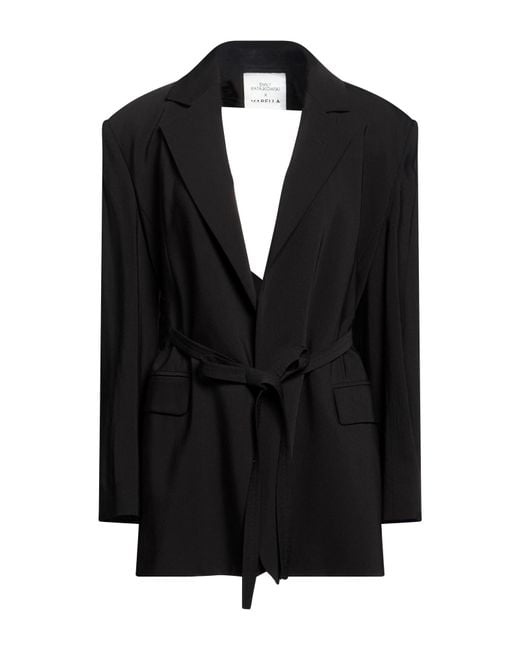 Marella Black Emily Ratajkowski X Blazer Viscose, Wool, Elastane