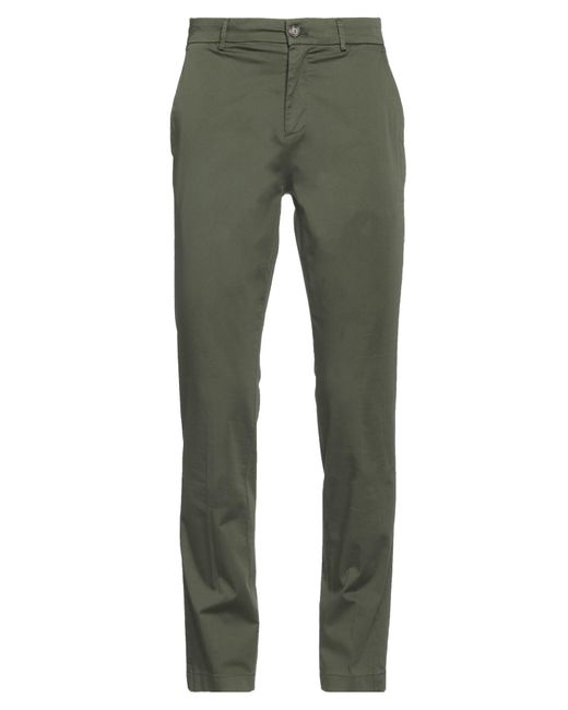 Cruna Green Pants Cotton, Elastane for men