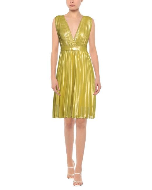 Camilla Yellow Lime Mini Dress Polyester, Elastane