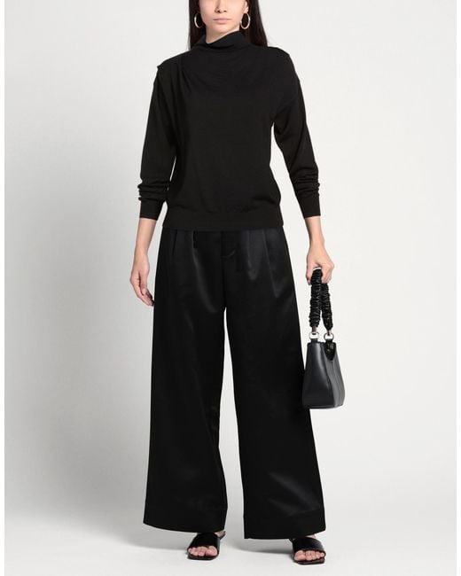 Xandres Black Turtleneck Merino Wool