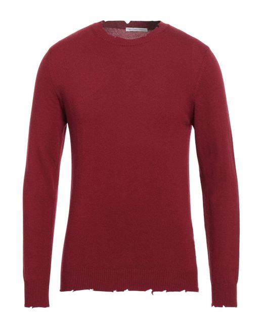 Grey Daniele Alessandrini Red Sweater for men