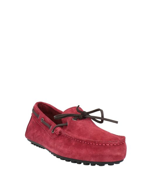 Frau Red Loafers Soft Leather for men