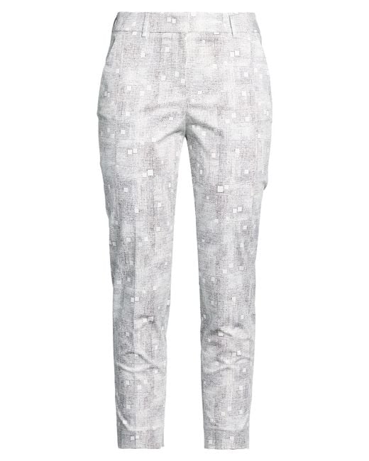 Peserico Gray Easy Pants Cotton, Elastane