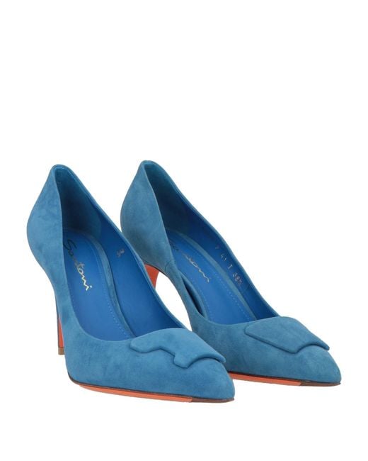 Santoni Blue Pumps