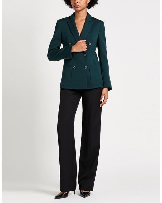 Giorgio Armani Green Blazer Virgin Wool, Elastane