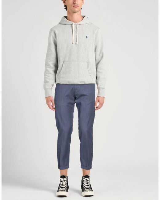 RE_HASH Blue Pants Cotton, Elastane for men