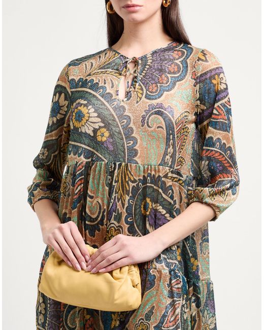 Siyu Green Mini Dress Polyester, Polyamide