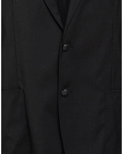 Tagliatore Black Blazer Wool, Elastane for men