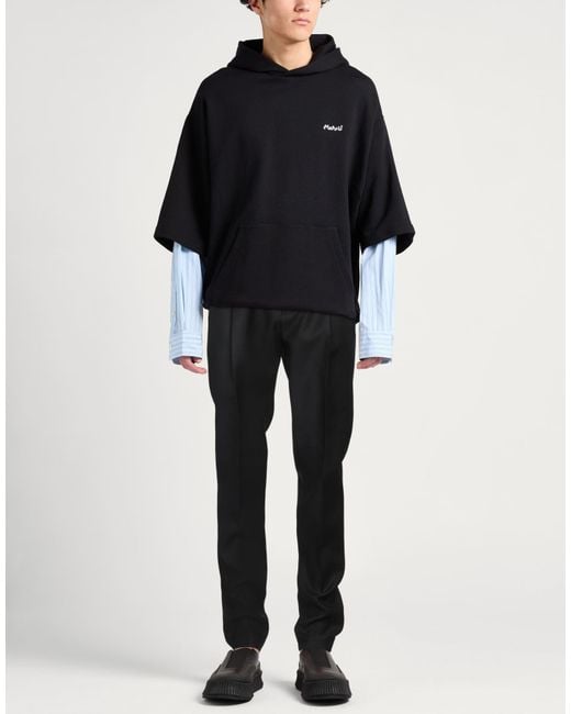 DSquared² Black Pants Virgin Wool, Silk for men