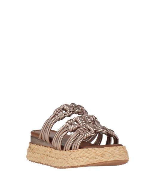 Rahya Grey Metallic Sandals