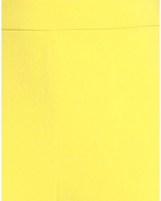 Pinko Yellow Pants Polyester, Elastane