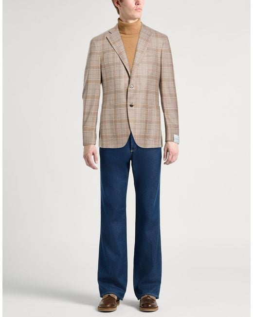 Caruso Natural Blazer for men
