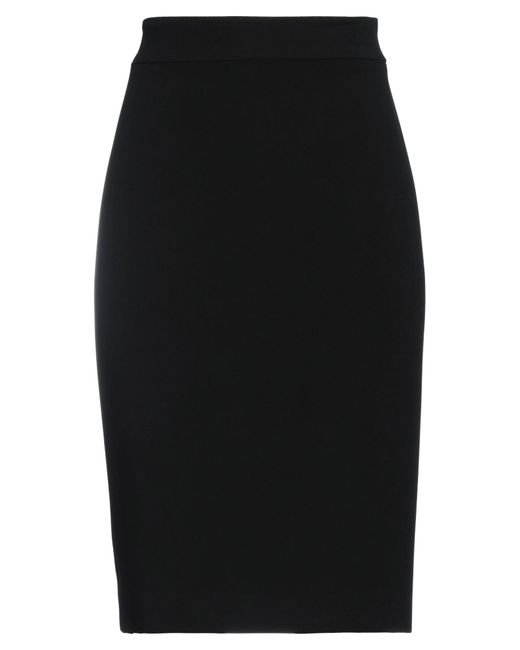 Emporio Armani Black Midi Skirt
