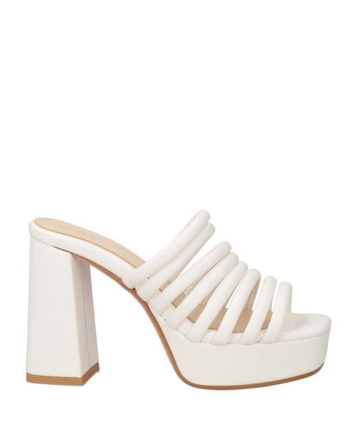 Braccialini White Sandals Synthetic Material