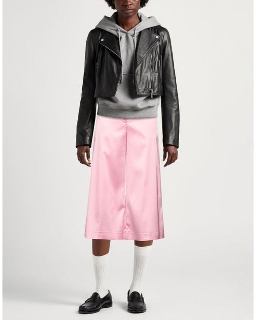 Semicouture Pink Pants Acetate, Polyamide, Elastane