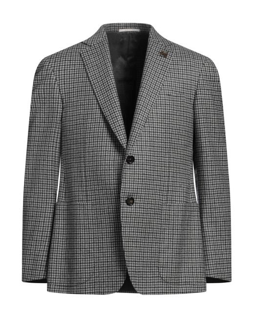 Pal Zileri Gray Blazer Wool for men