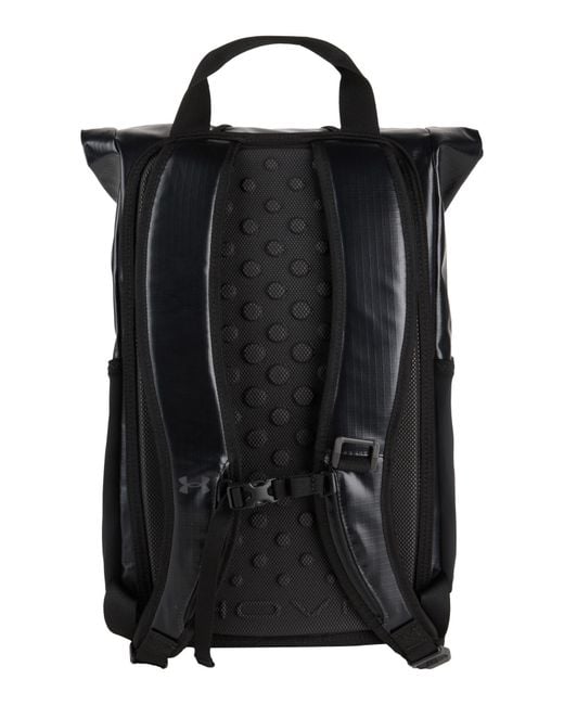 Under Armour Black Backpack Recycled Polyester, Nylon, Polyester, Elastane for men