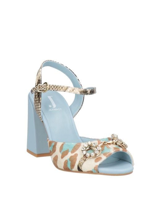 Jeannot Blue Sandals Leather
