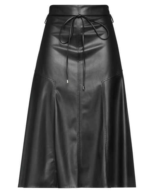 Patrizia Pepe Black Midi Skirt