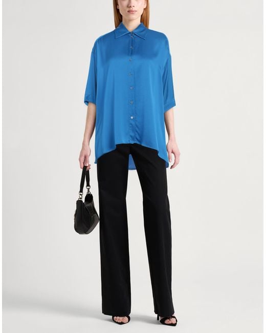 Ottod'Ame Blue Azure Shirt Viscose