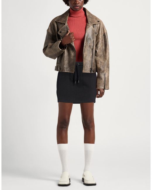 Ice Iceberg Black Mini Skirt Cotton