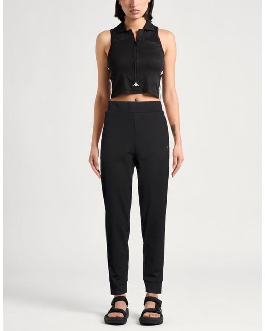 EA7 Black Pants Polyester, Cotton