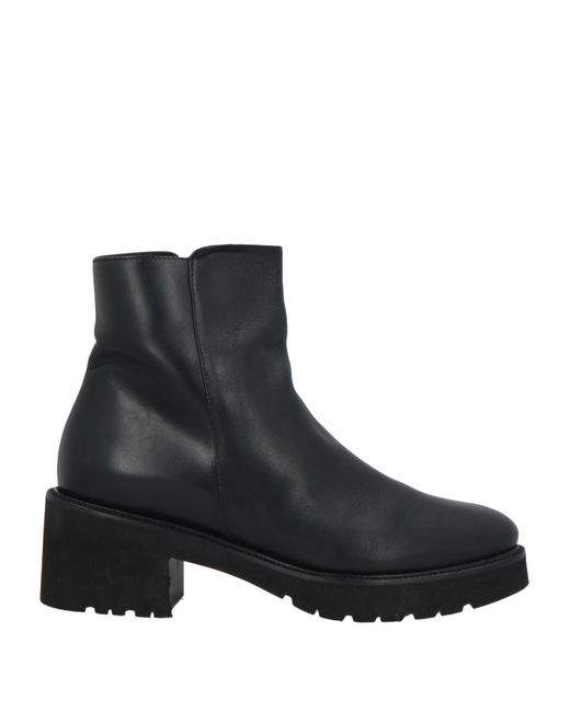 Luca Grossi Black Ankle Boots Leather