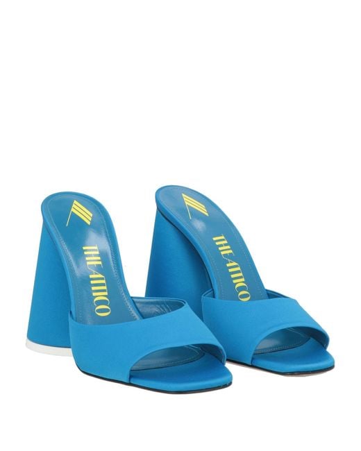 The Attico Blue Sandals Textile Fibers