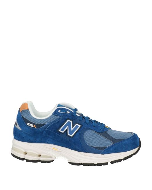 New Balance Blue Sneakers Leather, Textile Fibers