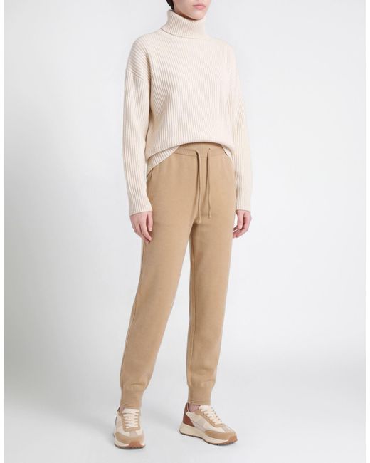 Burberry Natural Sand Pants Wool, Polyamide, Elastane