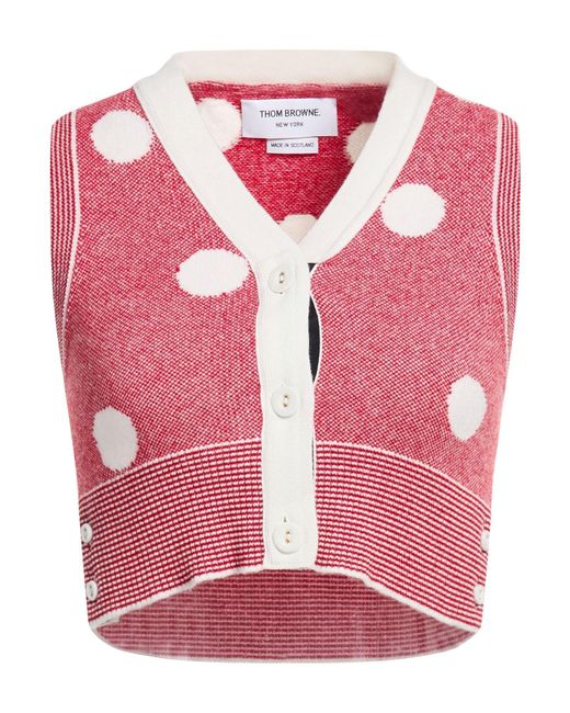 Thom Browne Pink Cardigan Cashmere